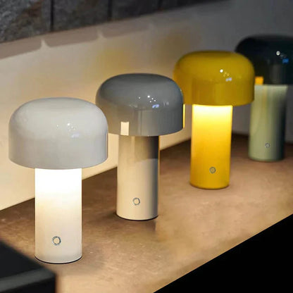 Glow Chic Modern Cordless Mushroom Lamp